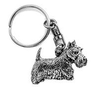 SWORLDesigns Llavero de Peltre Scottish Terrier Scottie Perro con Bolsa de Regalo