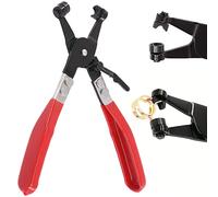 Swpeet 1 alicat giratorios de abrazadera de manguera de banda plana, alicates de bloqueo de tubería de agua para coche, perfectos para instalaciones de mangueras