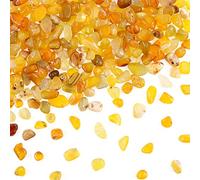 Swpeet 1 libra de ágata lechosa marina a granel, gran piedra preciosa, piezas trituradas de 0,35-0,5 pulgadas, escoria de piedra cascada triturada, cristal natural de cuarzo perfecto para hacer joyas