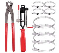 Swpeet 10 alicates de abrazadera de oreja con kit de abrazaderas de arranque CV, herramienta de abrazadera CV, herramientas de banda para juntas CV para la mayoría de los coches