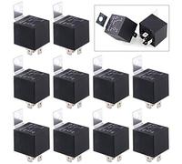 Swpeet 10 unidades 12 V 30/40 Amp 5 pines SPDT Kit de relés eléctricos perfecto para configuración de automóviles, sistemas de sonido de coche y sistemas de seguridad