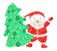 Swpeet 1000 Pcs Christmas Craft Buttons Assorted Sizes Buttons 2 and 4 Holes Round and Spherical Craft Buttons for Christmas Sewing Crafts DIY Crafts