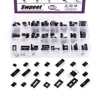 Swpeet 169 piezas 21 tipos de chips de circuito integrado, incluyendo opamp, oscilador, Pwm, LM324, LM358, LM386, LM393, NE5532, NE555, PC817, ULN2003, ULN2803, ICL7660S, JRC4558, LM399999