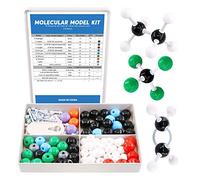 Swpeet 179 piezas de química orgánica modelo molecular kit para estudiantes y profesores, modelo molecular de química para estudiantes y profesores, 76 átomos, 102 eslabones y 1 herramienta de