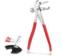 Swpeet 1Pc Rojo Herramienta de martillo de la aleta de equilibrio de peso de la rueda para las llantas de equilibrio de clip-on, herramientas de reparación de neumáticos de las aletas de peso