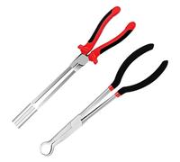 Swpeet 2 Piezas Kit de Herramientas de Eliminación de Alambre de Bujía, Cable de Cilindro de Alto Voltaje Pinzas de Chispa O Anillo Nariz Chispa y Tirador de la Bujía Tipo Manga