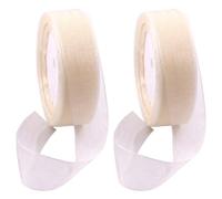 Swpeet 2 rollos de cintas de tela transparente de organza de 50 yardas x 1 pulgada, color beige brillante, cinta transparente de gasa para ramos de boda, decoración de cumpleaños