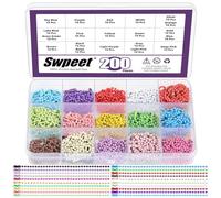 Swpeet 200 cadenas de esferas en 20 colores con kit surtido de conectores, cadenas de metal para colgar adornos navideños, joyas, llaveros, manualidades
