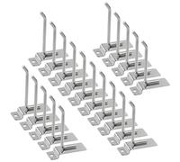 Swpeet 20Pcs 4 pulgadas de uso pesado Slatwall ganchos Kit de selección, Slatwall accesorios Slatwall panel ganchos Organización de garaje Slat ganchos de pared Pegboard gridwall gancho de pantalla