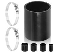 Swpeet 3 piezas 2,5 pulgadas - 63mm 4 capas reforzado recto tubo de silicona con 59-82mm 304 acero inoxidable T - perno manguera clip kit coche silicona tubo para Turbo admisión Intercooler