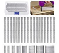 Swpeet 5000Pcs F10-2/5 pulgadas de múltiples uñas de Brad galvanizadas de longitud Kit de uñas de acabado recto, uñas de pistola y uñas de acabado pequeñas para pistola de clavador Brad - múltiples