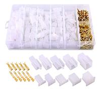 Swpeet 580pcs Kit de conectores de automoción, 2,8 mm 2 3 4 6 9 pines automotriz enchufes de cable eléctrico Clavija Terminales de cable crimpado y hembra enchufe vivienda y conector machohembra