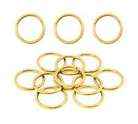 Swpeet 60 anillos de metal multiusos de alta resistencia de 5/4 pulgadas,32 mm de oro para bolsas de hardware, anillo, accesorios de mano, cinturones y leas para perros (dorado, 5/4 pulgadas)
