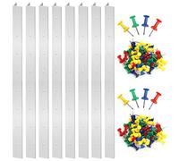 Swpeet 60 piezas de vidrio de 6 pulgadas con sistema de bloques de diseño con pasadores de empuje de colores mixtos, perfecto para paneles de vidrieras para hacer manualidades