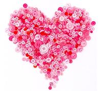 swpeet 650 piezas varios tamaños resina botones 2 y 4 agujeros Craft botones Redondo para Costura DIY manualidades niños botón manual de pintura (luz verde)