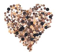 swpeet 650 piezas varios tamaños resina botones 2 y 4 agujeros Craft botones Redondo para Costura DIY manualidades niños botón manual de pintura (luz verde)