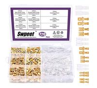 Swpeet 720pcs 2.8/4.8/6.3mm macho y hembra conector de alambre engarzado bloque de terminales con aislante