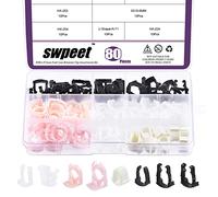 Swpeet 80 piezas 3/8 pulgadas 5/16 pulgadas 8 estilos kit surtido de clips de retención de línea de combustible, reemplazo perfecto compatible con línea de combustible faltante o fallida de 3/8