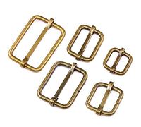 Swpeet - Anillo en D semicircular de 120 piezas de metal multiusos para bolsas de herramientas, anillo, manualidades, accesorios de bricolaje - 1/2", 5/8 pulgadas, 1 pulgada, 5/4 pulgadas