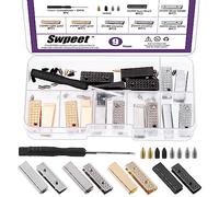 Swpeet Hebillas decorativas de bolsa Hebillas de clip de metal para la decoración del bolso, dorado, 39MM