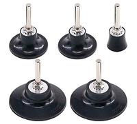 Swpeet - Juego de 5 soportes para discos Roloc, adaptador de cambio rápido universal de 2,54 cm y 7,62 cm con vástago de 6,35 mm para pulir herramientas y lijadoras giratorias redondas