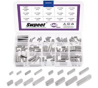 Swpeet Juego de llaves de eje de transmisión paralelo de acero inoxidable de 140 unidades, 16 tamaños, 3 mm, 4 mm, 5 mm, 6 mm, punta redonda, para sujetadores, industria mecánica