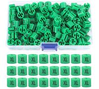 Swpeet Juego surtido de 150 marcadores de plástico verde, tamaño XL