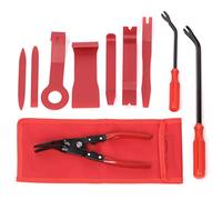 Swpeet Kit de 7 herramientas de extracción de molduras automáticas con kit surtido de removedor de sujetadores, kit de herramientas de palanca antiarañazos, kit de herramientas de palanca para panel