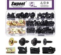 Swpeet Kit surtido de 64 clips de metal para coche