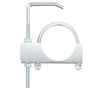 Swpeet - Pinza de escape universal de 7,6 cm con suspensión, resistente y universal para tubo de escape de coche y camión de 7,6 cm (3 pulgadas)