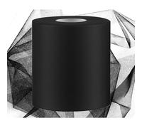 Swpeet Rollo de tela de tul negro de 6 pulgadas por 200 yardas, carrete de tela de tul, carrete de red de poliéster, ideal para manualidades, fiestas de cumpleaños, bodas, decoraciones de Navidad