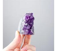 SWRVVMJDTN 1PC Crystal Cluster Amethyst Block Stone Geode Quartz Ornaments (Size : 20-30G)