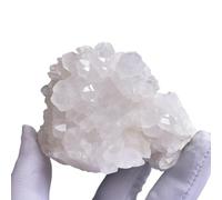 SWRVVMJDTN Crystal Cluster Raw Quartz White Crystal Cluster Stone Crystal Point Gemstone Specimenfor Home Decor, and Balancing,150-200g