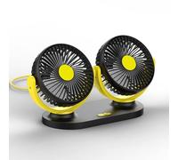 SWSMYZFF Ventilador Coche para Audi A4 B9 Avant/Kombi 2015-2023 2024, Fuerte Duradero Ventilador de Refrigeración Coch Fácil de Instalar Autopartes,Black Yellow