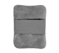 Swtgaah Guante de eliminación de arena para exteriores, guantes de playa de forro polar coral en 2 colores y tamaños para camping, viajes y uso de ocio (2 grises, M)