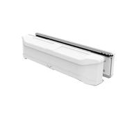Swtgaah Limpiador de ventanas magnético (25 cm) para un grosor de cristal de 3 a 30 mm, limpiador profesional de doble cara con fuerte adherencia, seguro y sin rayas. (blanco)