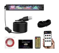 SWTHM Panel de matriz LED para coche, IP65, resistente al agua, señal LED programable, flexible, pantalla LED para parabrisas, ojos animados, panel LED dinámico para barras universales de tienda de
