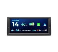 SWTNVIN 10,25 Pulgadas IPS Android 14 Radio para Coche Reproductor Multimedia para BMW E39 E38 M5 Autoradio Integrado Dab 4G WiFi CarPlay Android Car Bluetooth 5.0 GPS AKM DSP (Octa Core 4+64 GB)