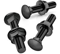 SWTYExt 25 Piezas Tornillos de Cerradura M6x60mm Tornillos Cabeza Plana Acero Inoxidable 304 con Tuercas de Brida M6 DIN 6923 para Decoración Hogar Construcción Maquinaria Industrial