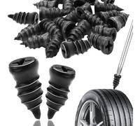 SWTYExt 70 Piezas Kit Antipinchazos Coche Kit Repara Pinchazos Coche Kit Pinchazos Coche Kit Pinchazos Coche Kit de Reparación para Neumáticos para Moto Coche Camión Bicicleta(35 S+35 L)