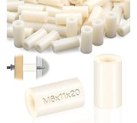 SWTYExt - Casquillos de distancia de plástico M6, 100 unidades, ABS, discos de distancia de nylon, arandelas de 11x20 mm, aislantes, arandelas de sujeción blancas para soportes de distancia eléctricos