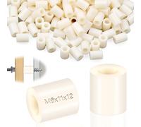 SWTYExt - Casquillos de distancia de plástico M6, 100 unidades, ABS, discos de nylon, arandelas de 11x12 mm, aislantes, arandelas de sujeción blancas para soportes de distancia eléctricos y tornillos