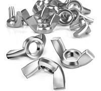 SWTYExt DIN 315 Tuerca de Mariposa M10, 12pcs Tuerca de Mariposa Tuerca de Mariposa A2 V2A Tuerca de Mariposa de Acero Inoxidable Metrical Tuerca de Mariposa Acero Inoxidable Herramientas Bricolaje