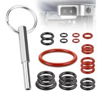SWTYExt Llave para Sacar Cabeza Oval con Llavero 21 Piezas Anillos de Sellado Recambios Cabeza Ovalada Reparación Compatible para Cafeteras Automáticas Jura/Krups Siziliana/AEG