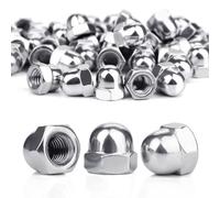 SWTYExt M3 Tuercas Bellota Acero Inoxidable 50 Piezas Tuerca Sombrerete DIN 1587 Alta Forma A2 V2A Tuercas Sombrerete Hexagonales para Tornillos Pernos Roscados & Varillas Roscadas