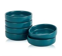 Swuut Juego de 6 platos de cerámica para salsa de soja, cuencos de inmersión de 9 cm, cuencos pequeños para condimentos, sushi, ketchup, barbacoa (verde)
