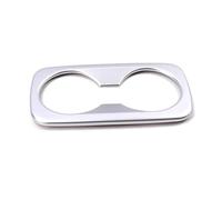 SWVYDC Cubierta Panel Consola Ajuste para Hyundai Tucson 2015-2020 Interior del Coche Asiento Trasero Soporte para Vasos Cubiertas de Marco Pegatina embellecedora(Matte Silver)