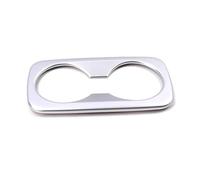 SWVYDC Cubierta Panel Consola Ajuste para Hyundai Tucson 2015-2020 Interior del Coche Asiento Trasero Soporte para Vasos Cubiertas de Marco Pegatina embellecedora(Matte Silver)