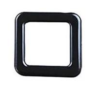 SWVYDC Cubierta Panel Consola Ajuste para Outlander 2013-2015, Accesorios de decoración de Cubierta calefactora de Asiento de botón 4WD de Acero Inoxidable para Coche(Black 2pc)