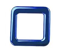 SWVYDC Cubierta Panel Consola Ajuste para Outlander 2013-2015, Accesorios de decoración de Cubierta calefactora de Asiento de botón 4WD de Acero Inoxidable para Coche(Blue 2pc)